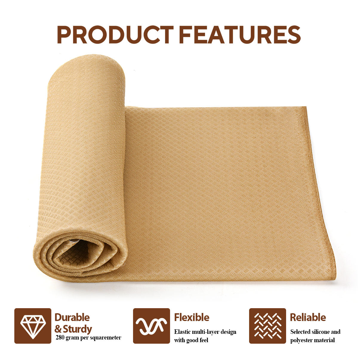 Bojuzhi Non Skid Fabric, Grip Fabric, Final Tufting Backing Cloth, Suitable for Handmade Rugs