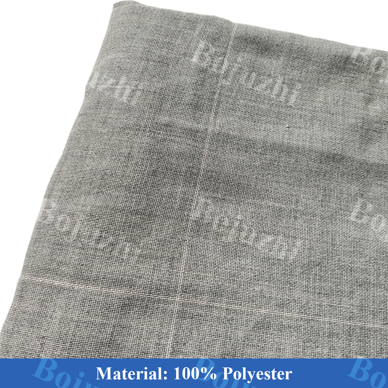 Bojuzhi Grey 100% Polyester Tufting Cloth with White Grid, Suitable for Carpet Making