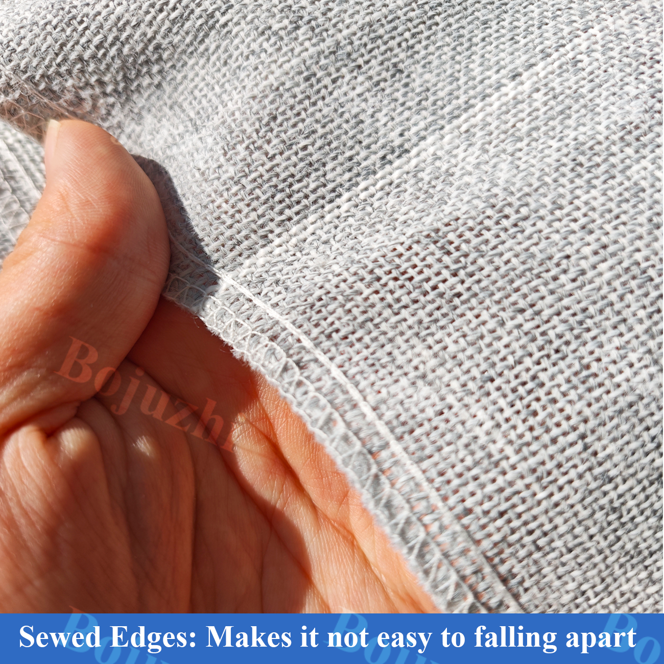 Bojuzhi Grey 100% Polyester Tufting Cloth with White Grid, Suitable for Carpet Making