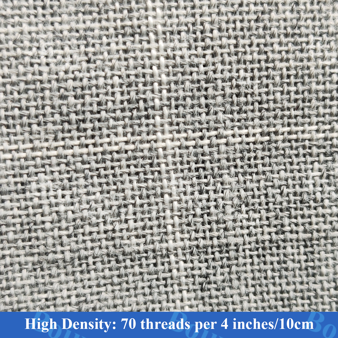 Bojuzhi Grey 100% Polyester Tufting Cloth with White Grid, Suitable for Carpet Making